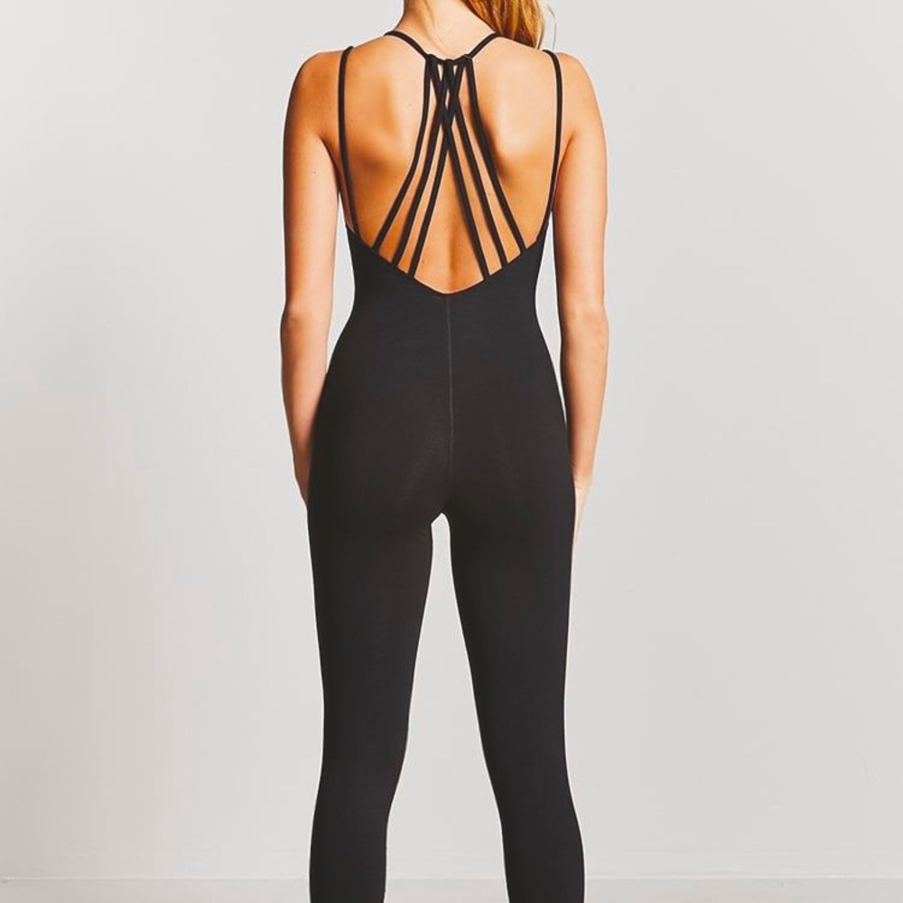 Strappy cotton jumpsuit NWOT